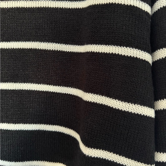H&M Black & White Striped Crewneck Sweater - Picture 5 of 6